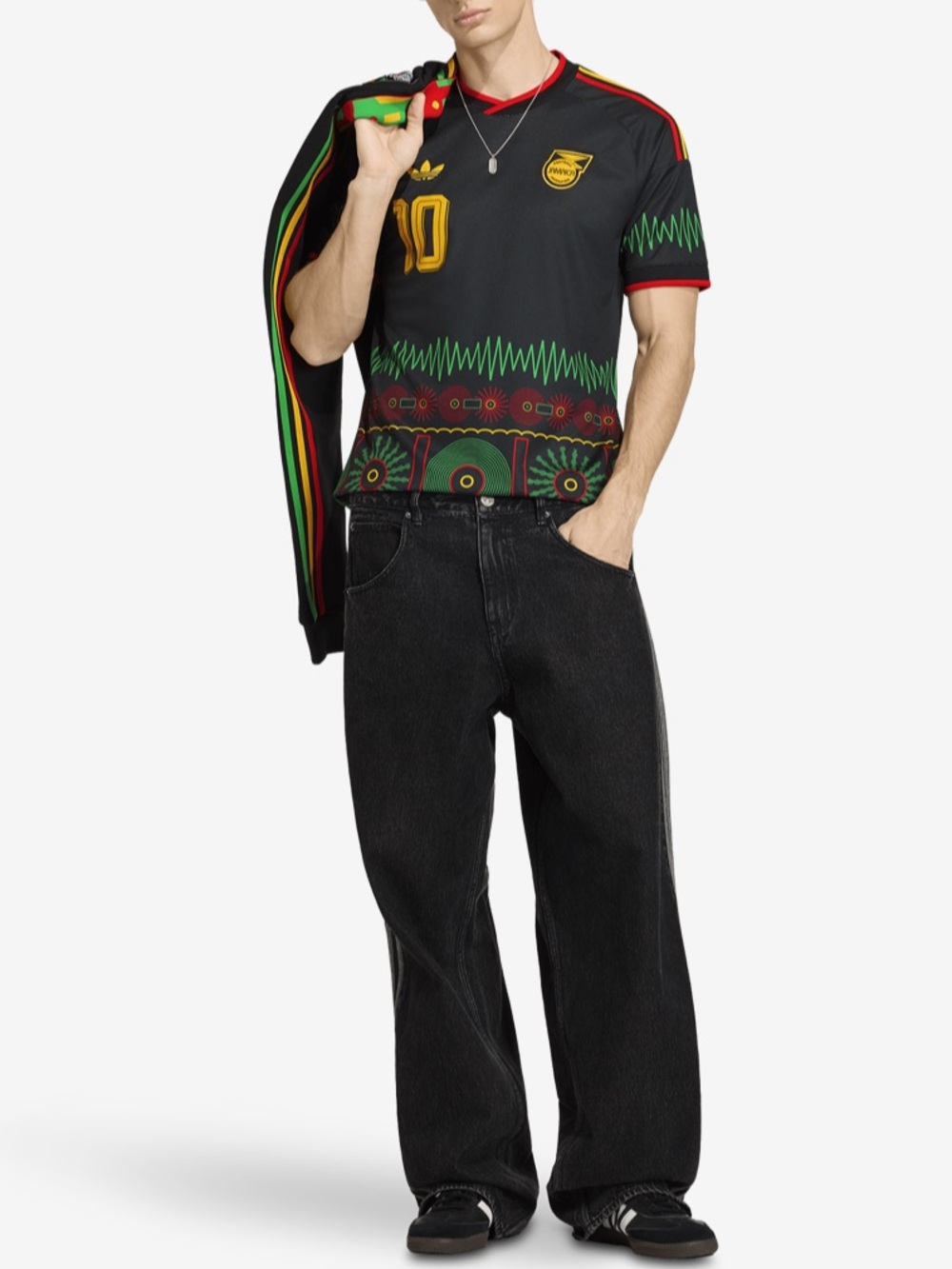 adidas Jamaica World Cup Away M10 Jersey - Picture 2 of 8